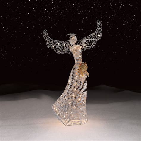 Roebuck And Co Silver Angel Outdoor Christmas Decor