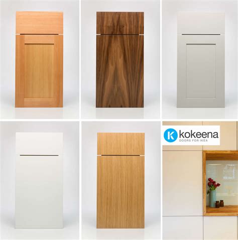 Ikea base cabinets come in the following range of widths: Kokeena: Real Wood Ready-Made Cabinet Doors for IKEA AKURUM Kitchens | Kitchn
