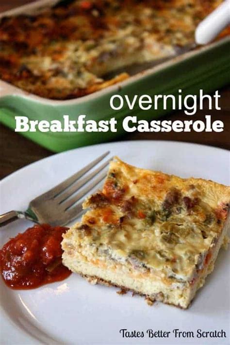 Overnight Sausage And Egg Breakfast Casserole Tastes Better From