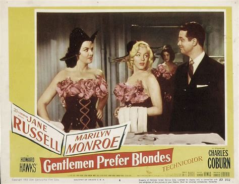 Les Photos D Exploitations De Gentlemen Prefer Blondes Divine Marilyn Monroe Gentlemen