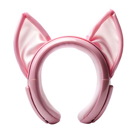 Pink Headband With Cute Cat Ears Cute Bunny Ear Headband Isolated Png