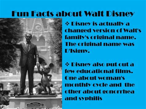 10 Facts About Walt Disney