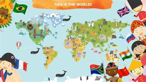 Countries Of The World For Kids Learn Continents Countries Map