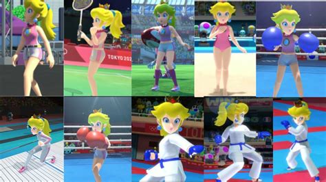 Mario And Sonic At The Olympic Games Peach Events Games Youtube