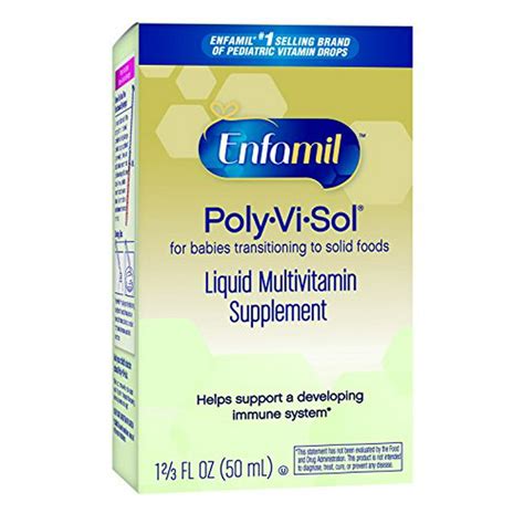 2 Pack Enfamil Poly Vi Sol Vitamin Drops 50 Ml Each