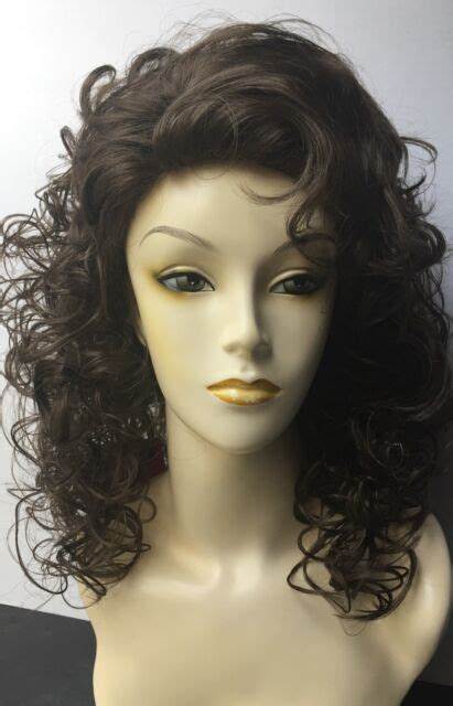 Mona Lisa Wig, Long Full Bodied Curls, #8 Light Chestnut, Wear with