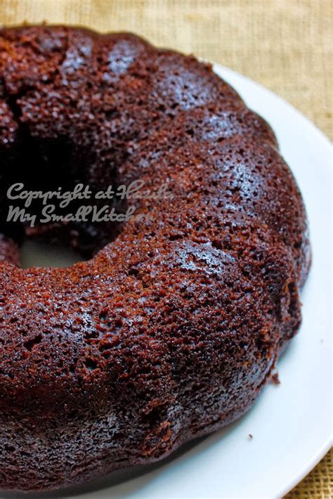 This is an excellent cake to make for guests or to take along to a potluck or drizzle the easy chocolate glaze over this cake, or use your own favorite glaze on the cake. My Small Kitchen: Chocolate Moist Cake With Ganache