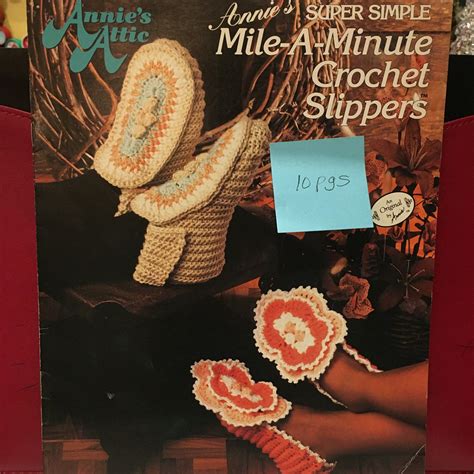 Annie S Attic Mile A Minute Super Simple Crochet Slippers Pattern Artofit