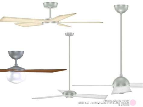 Fan Ceiling Lights Set By Dot At Tsr Sims 4 Updates