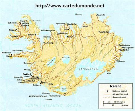 Islandia desde mapcarta, el mapa abierto. Agrandar el mapa Islandia en el mapa mundial