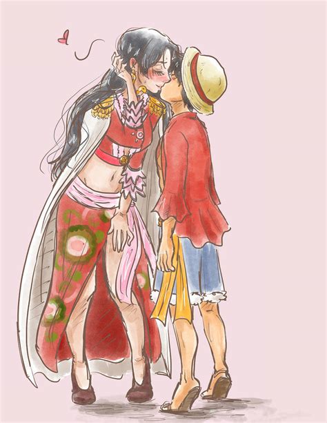 Luffy And Hancock Kiss 1 By Lrowling On Deviantart