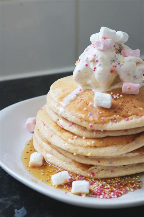 Fluffy Funfetti Pancake Stack
