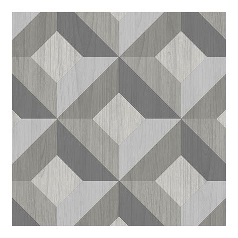 Ck36617 Creative Kitchens Wallpaper By Norwall Wood Inlay Geometric