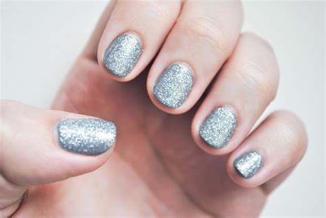 Silver Nail Polish With Glitter