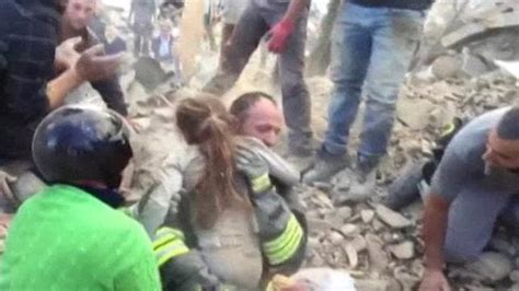 Girl Rescued From Rubble 17 Hours After Earthquake Hits Italy Cbbc