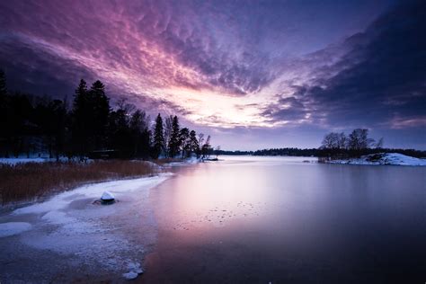 Wallpaper Sunlight Landscape Sunset City Night Lake Water