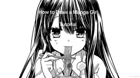 How To Draw A Manga Girl Youtube