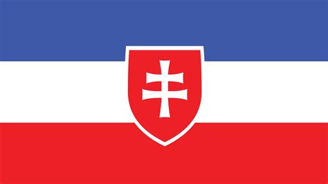 In un paese come la slovacchia, il flag è un tessuto rettangolare formata da tre strisce disposte orizzontalmente. New Slovak Flag. : vexillology