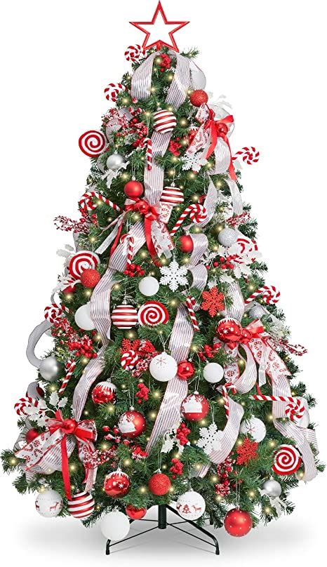 Wbhome 6ft Decorated Artificial Christmas Tree With