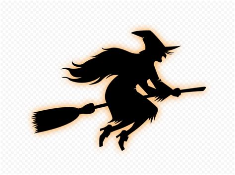 Browse and download hd witch hat png images with transparent background for free. HD Black & Orange Witch Flying On A Broom Silhouette PNG ...