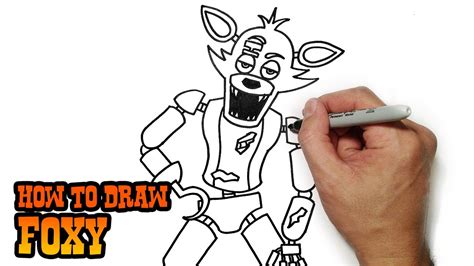How To Draw Foxy Five Nights At Freddys Video Lesson Video