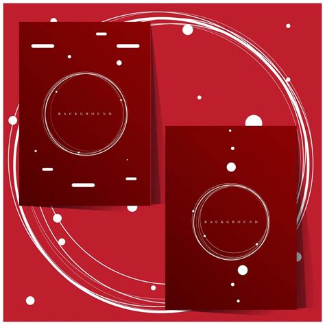 White Circles On Red Background Set 1105381 Vector Art At Vecteezy