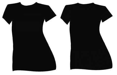 Black T Shirt Template Front Clipart Best