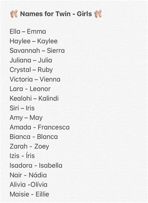 Twin Girls Names List Art Baby Girls Baby Girl Names Instagram