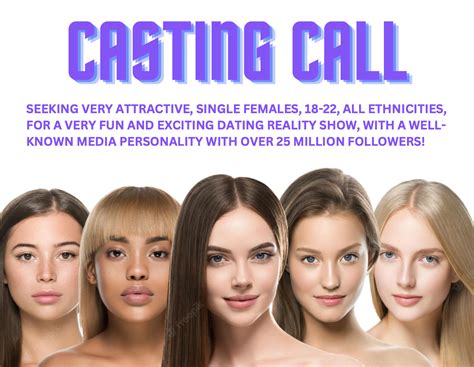 Los Angeles Area Casting Call For A Reality Dating Show Auditions Free