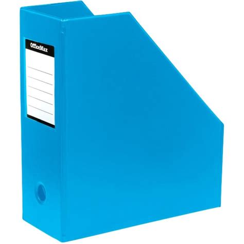 Officemax Pvc Magazine File Holder Blue Winc