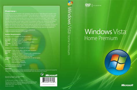 Cover Dvd Windows Vista Home Premium By Wilson646 On Deviantart