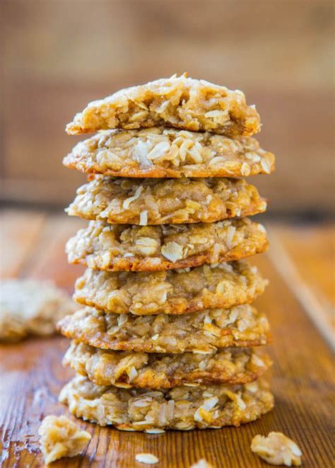 As mentioned, we will be using oatmeal (rolled oats) in this recipe. Chewy Oatmeal Coconut Brown Sugar Cookies {Anzac Biscuits ...