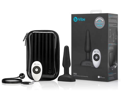 B Vibe Trio Remote Control Vibrating Plug Black Ebay