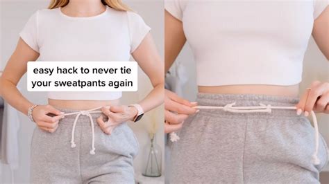 Hack To Never Tie Your Sweatpants Again YouTube