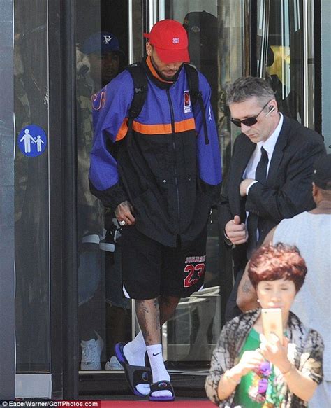 Chris Brown Greeted By Fans As He Emerges From Hotel In Cannes Chris