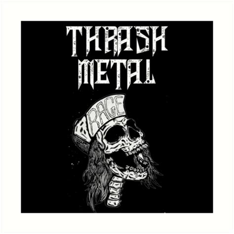 Thrash Metal Art Prints By Antichrist666 Redbubble