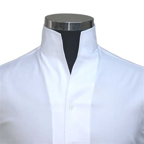 White High Open Collar Shirt John Clothier London