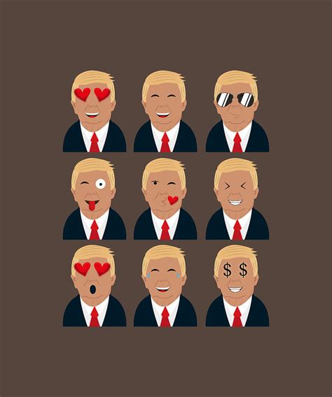 Trumoji Trump Emoji President Emoticon Digital Art By Mary Mas Pixels