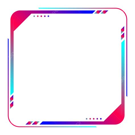 Twitch Live Streaming Overlay Facecam Screen Panel Frame Neon Style
