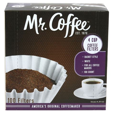 Mr Coffee 4 Cup Basket Filters 100 Ct Kitchen Appliances Meijer