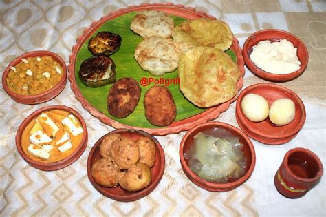 Durga Ashtami Thali Bengali Food Food Festival Recipes