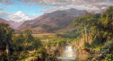 Church's early works (such as home by the lake, 1852) were clearly inspired by his master thomas cole, but then church, inspired by the adventures of alexander von humboldt, traveled to south after returning to new york, church painted the heart of the andes, possibly his most famous work. Heart Of The Andes Photograph by Peter Barritt