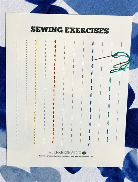 Hand Sewing Practice Sheets Pdfs Free Printables