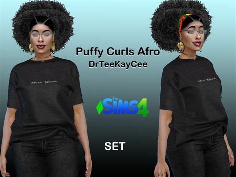The Sims Resource Puffy Curls Set