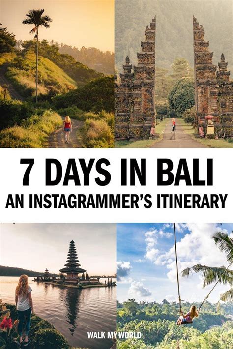 An Epic 7 Day Bali Itinerary For Instagrammers Walk My World Cool