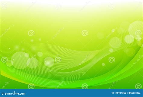 Green Abstract Background With Modern Style Stock Vector Illustration
