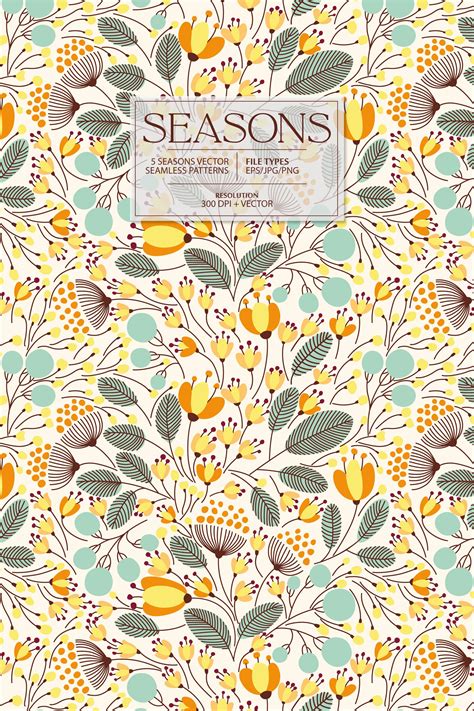 Istockcute floral seamless pattern stockvectorkunst en meer beelden van abstract download nu deze cute floral seamless pattern vectorillustratie. SEASONS vector floral seamless pattern | Creative Market