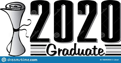 Banner Para Graduados 2020 Stock De Ilustración Ilustración De