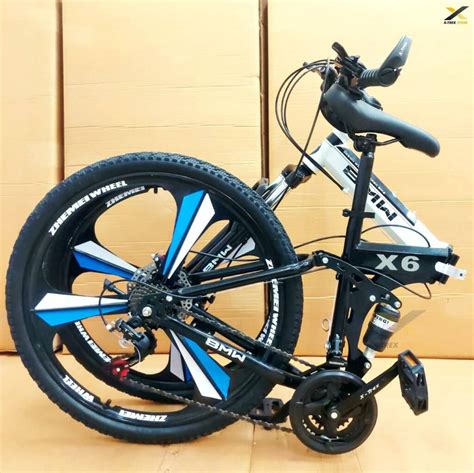 Bmw Foldable Cycle With 21 Speed Gears Hybrid Cycle 3 Spokes X