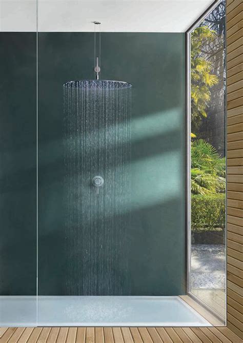 Lushome presents this unique contemporary shower head design idea, inspired by a grater that adds original design and ultimate comfort to modern bathroom design. 22 Modern Rain Shower Ideas For Refresh Your Body | HomeMydesign
